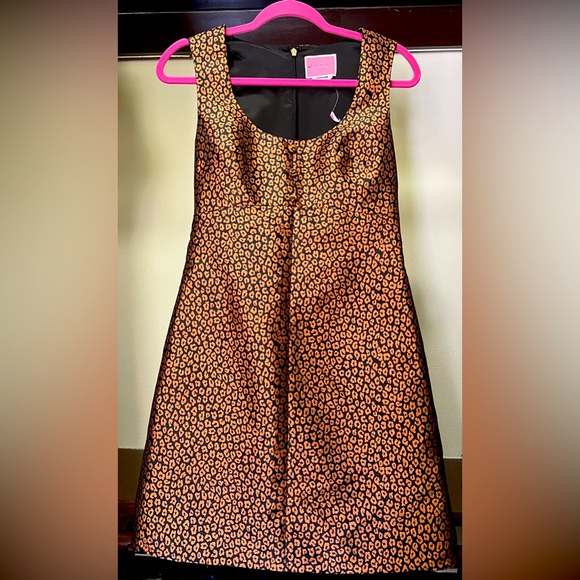 kate spade Dresses & Skirts - NEW Kate Spade RUNWAY Flora Leopard Jacquard Scoopneck Mini Dress w Pockets!, 4